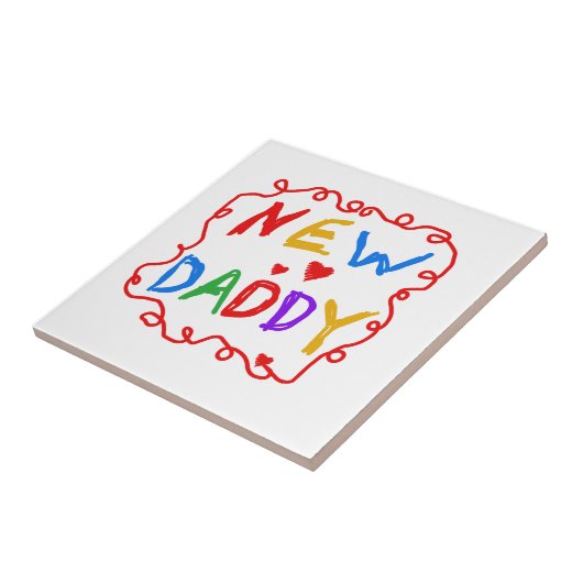 Primäre Farben - Geschenke von New Daddy Fliese (Seite)