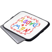 Primäre Farben - Geschenke von New Daddy Laptopschutzhülle (Vorne Knopf)
