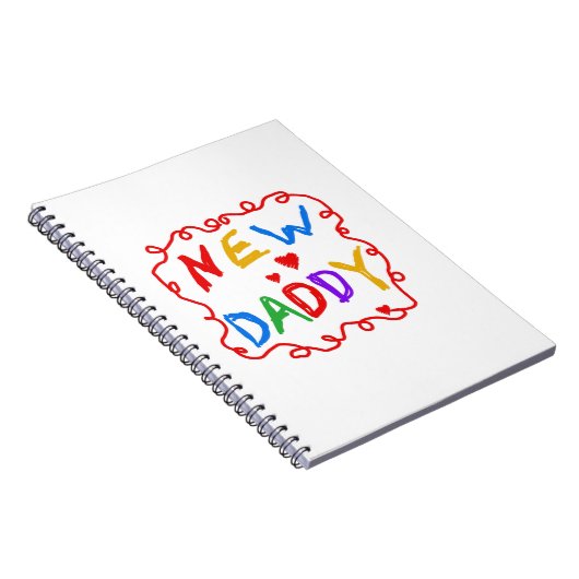 Primäre Farben - Geschenke von New Daddy Notizblock (Rechte Seite)