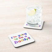 Primäre Farben werden zu Daddy-Geschenken. Getränkeuntersetzer (Rechte Seite)