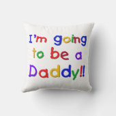 Primäre Farben werden zu Daddy-Geschenken. Kissen (Rückseite)