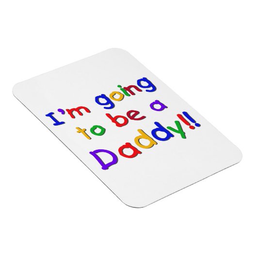 Primäre Farben werden zu Daddy-Geschenken. Magnet (Rechte Seite)