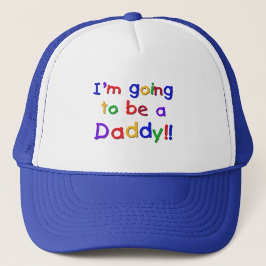 Primäre Farben werden zu Daddy-Geschenken. Truckerkappe (Vorderseite)