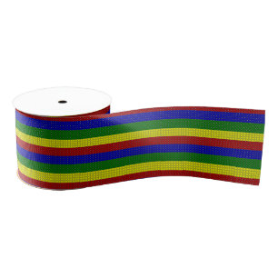 Primäre Farben WOVEN STRIPES-Grosgrain Ribbon Ripsband