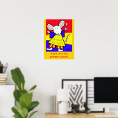 Primäre Farbmaus von Vera Trembach Poster (Heimbüro)