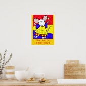Primäre Farbmaus von Vera Trembach Poster (Küche)