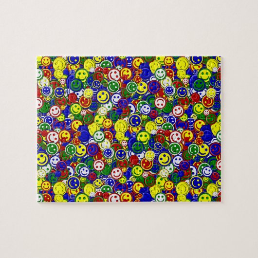 Primäre Gesichtsperlen, BLUE-JIGSAW PUZZLE (Horizontal)