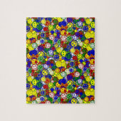 Primäre Gesichtsperlen, GELBE-JIGSAW PUZZLE (Vertikal)