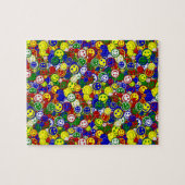 Primäre Gesichtsperlen, RED-JIGSAW PUZZLE (Horizontal)