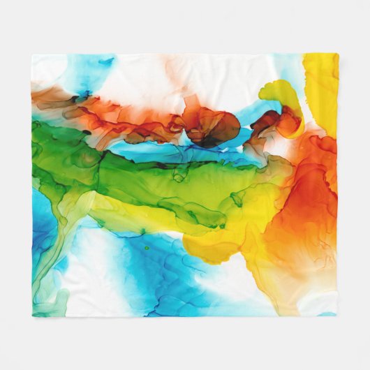 Primäre Hülle - Wasserfarben Fleecedecke (Vorderseite (Horizontal))