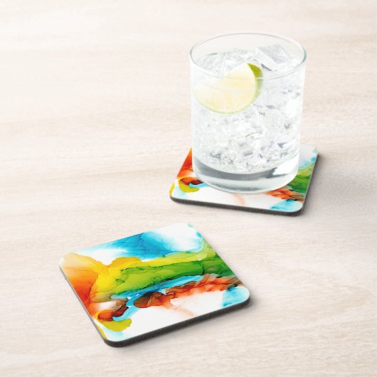 Primäre Hülle - Wasserfarben Getränkeuntersetzer (Rechte Seite)