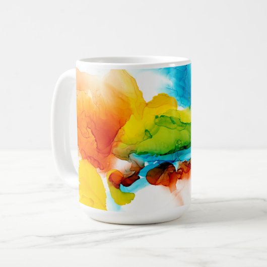 Primäre Hülle - Wasserfarben Kaffeetasse (Vorderseite Links)