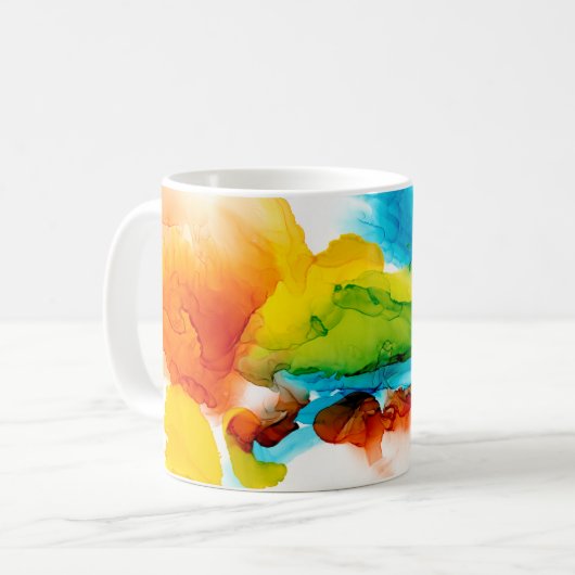 Primäre Hülle - Wasserfarben Kaffeetasse (Vorderseite Links)