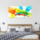 Primäre Hülle - Wasserfarben Leinwanddruck (Insitu (Schlafzimmer))