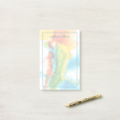 Primäre Hülle - Wasserfarben Post-it Klebezettel (Auf Schreibtisch)