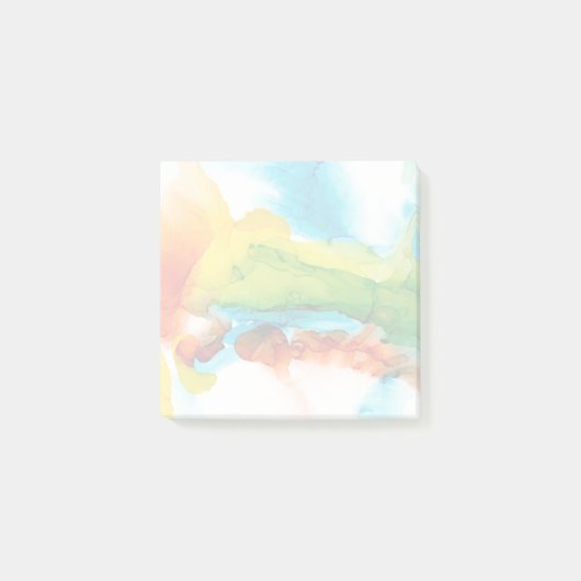 Primäre Hülle - Wasserfarben Post-it Klebezettel (Vorderseite)