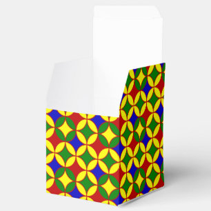 Primäre Kreise-6-GASTGESCHENK-Box, quadratisch Geschenkschachtel