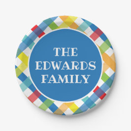 Primäre Krisen Kreuz Personalisierte Party-Teller Pappteller