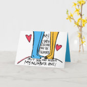 Primäre Lymphodemkarte "Immer Nummer eins" Karte (Gelbe Blume)