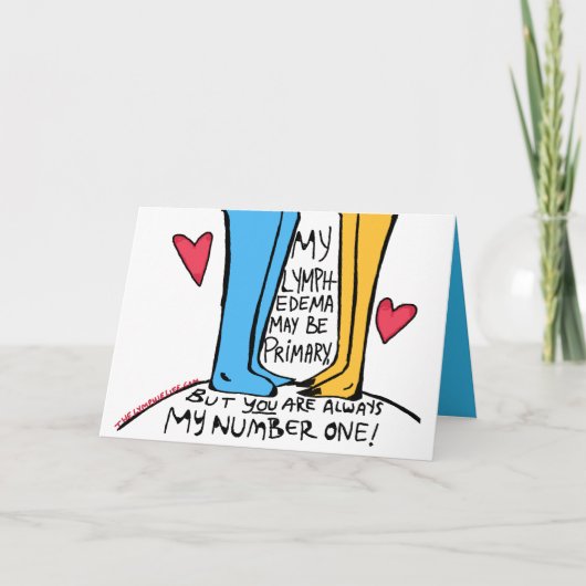 Primäre Lymphodemkarte "Immer Nummer eins" Karte (Vorderseite)