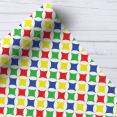 Primäre Regenbogendiamanten Geburtstagsmuster Geschenkpapier