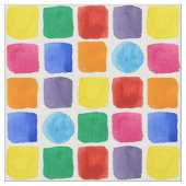 Primäre Regenbogenfarben Kids Geometrisches Muster Stoff (Nahaufnahme)