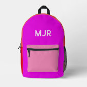 Primärer Name des Farbblocks Bedruckter Rucksack (Vorderseite)