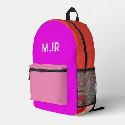Primärer Name des Farbblocks Bedruckter Rucksack (Rückseitige Ecke Rechts)