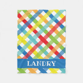 Primäres Kreuzkreuz Personalisiertes Fleece-Deckel Fleecedecke