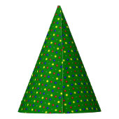 Primäres Polka Dots-Green-PAPER-PARTY HATS Partyhütchen (Rückseite)