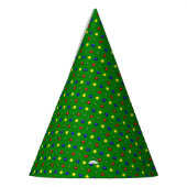 Primäres Polka Dots-Green-PAPER-PARTY HATS Partyhütchen (Links)