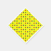 Primäres Polka Dots-Yellow Paper Napkins Serviette (Ecke)