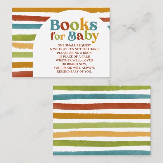 PrimärfarbBoho-Regenbogen-Anforderung Begleitkarte (Vorne/Hinten)