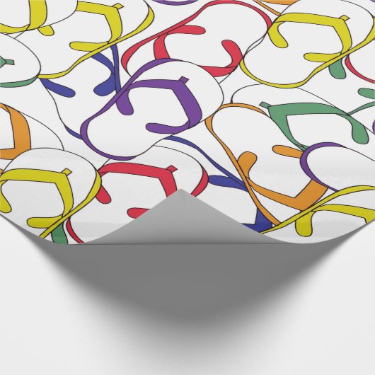 Primärfarbe drehen Reinfall-Musterpurzelbaumsommer Geschenkpapier (Ecke)