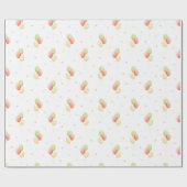 Primärfarben Birthday Balloons Wrapping Paper Geschenkpapier (Flach)