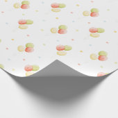 Primärfarben Birthday Balloons Wrapping Paper Geschenkpapier (Ecke)