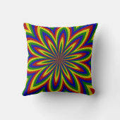 Primärfarben Blume 2-Sq-Drehkissen Kissen (Rückseite)