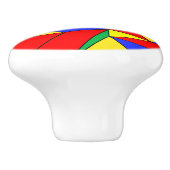 Primärfarben "Creasen" Keramikknauf (Seitenansicht)