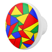 Primärfarben "Creasen" Keramikknauf (Rechts)