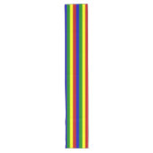 Primärfarben-FAT-STRIPES-COTTON-TABELLENRUNNER Großer Tischläufer (Vorderseite)