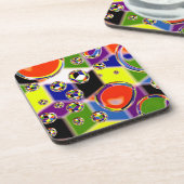 Primärfarben Getränkeuntersetzer (Linke Seite)