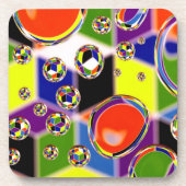 Primärfarben Getränkeuntersetzer (Vorderseite)