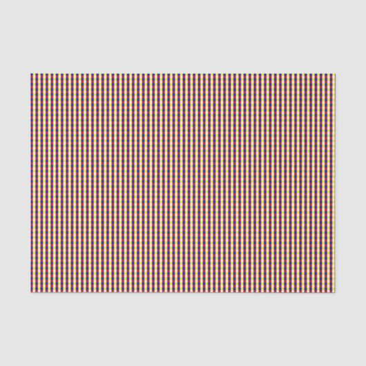 Primärfarben-Gingham-1-TISSUE-WRAP-PAPER Seidenpapier (Vorderseite)