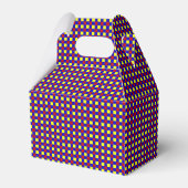Primärfarben-Gingham-3-Gastgeschenk Box-gable Geschenkschachtel (Rückseite)