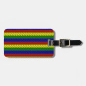 Primärfarben Herringbone Gepäckanhänger (Vorderseite horizontal)