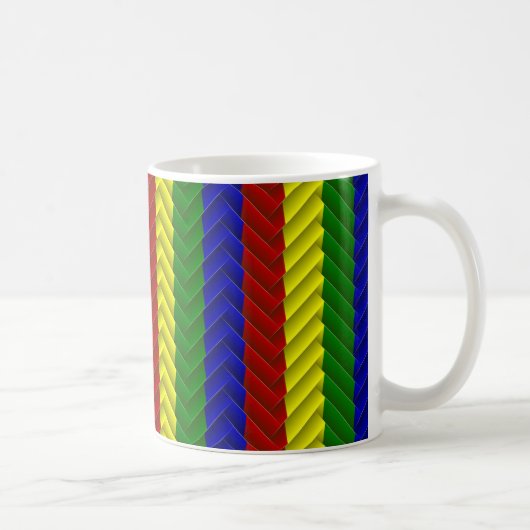 Primärfarben Herringbone Kaffeetasse (Rechts)