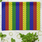 Primärfarben Herringbone Küchentuch (Gefaltet)
