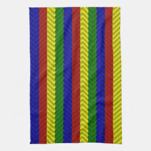 Primärfarben Herringbone Küchentuch