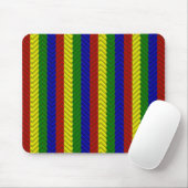 Primärfarben Herringbone Mousepad (Mit Mouse)