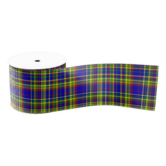 Primärfarben KARIERT 06-Körner-Ribbon Ripsband (Spule)